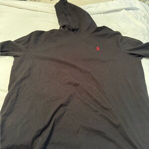 Ralph lauren men’s Black Hoodie with Red Logo